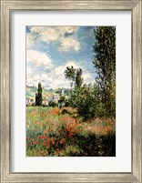 Path through the Poppies, Ile Saint-Martin, Vetheuil, 1880 Fine Art Print