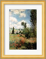 Path through the Poppies, Ile Saint-Martin, Vetheuil, 1880 Fine Art Print