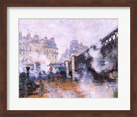 The Pont de l'Europe, Gare Saint-Lazare, 1877 Fine Art Print