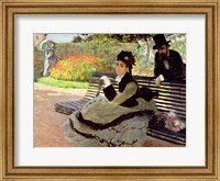Madame Monet on a Garden Bench Fine Art Print