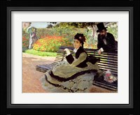 Madame Monet on a Garden Bench Fine Art Print