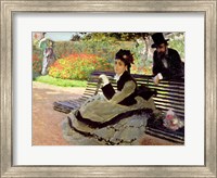 Madame Monet on a Garden Bench Fine Art Print