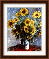 Still life with Sunflowers, 1880 Fine Art Print
