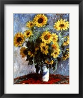 Still life with Sunflowers, 1880 Fine Art Print