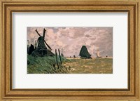 A Windmill near Zaandam, 19th century Fine Art Print