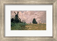 A Windmill near Zaandam, 19th century Fine Art Print