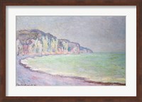 Cliffs at Pourville, 1896 Fine Art Print