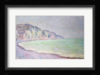 Cliffs at Pourville, 1896 Fine Art Print