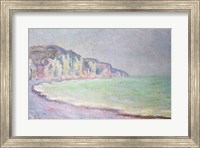 Cliffs at Pourville, 1896 Fine Art Print