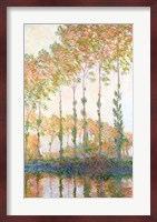 Poplars on the Banks of the Epte, Autumn, 1891 Fine Art Print
