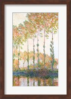 Poplars on the Banks of the Epte, Autumn, 1891 Fine Art Print