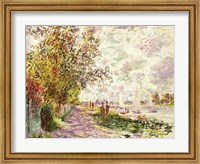 The Riverbank at Gennevilliers, c.1875 Fine Art Print