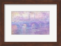 Waterloo Bridge in Fog, 1899-1901 Fine Art Print
