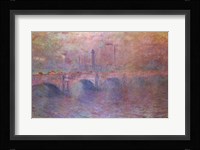 The Thames at Waterloo Bridge, 1903 Framed Print