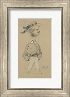 Man with a Boater Hat, 1857 Fine Art Print
