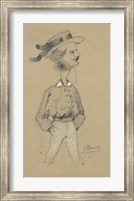 Man with a Boater Hat, 1857 Fine Art Print