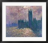 Parliament, Reflections on the Thames, 1905 Fine Art Print