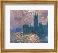 Parliament, Reflections on the Thames, 1905 Fine Art Print