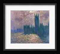 Parliament, Reflections on the Thames, 1905 Fine Art Print