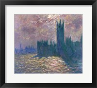 Parliament, Reflections on the Thames, 1905 Fine Art Print