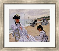 On the Beach at Trouville Fine Art Print