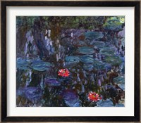Waterlilies with Reflections of a Willow Tree, 1916-19 Fine Art Print
