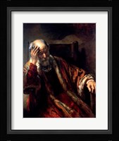 An Old Man in an Armchair Fine Art Print