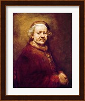 Self Portrait in at the Age of 63, 1669 Fine Art Print