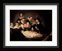 The Anatomy Lesson of Dr. Nicolaes Tulp, 1632 Framed Print
