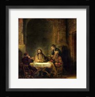 The Supper at Emmaus, 1648 Framed Print