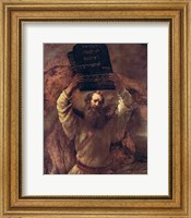 Moses Smashing the Tablets of the Law, 1659 Fine Art Print