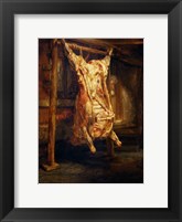 The Slaughtered Ox, 1655 Fine Art Print