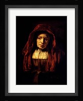 Portrait of an Old Woman Fine Art Print
