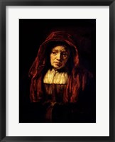 Portrait of an Old Woman Fine Art Print