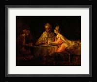 Ahasuerus (Xerxes), Haman and Esther, c.1660 Fine Art Print