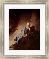 Jeremiah mourning over the Destruction of Jerusalem Fine Art Print