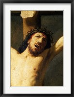 Christ on the Cross, detail of the head Fine Art Print