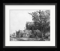Landscape with Three Cottages, 1650 Fine Art Print