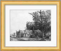 Landscape with Three Cottages, 1650 Fine Art Print