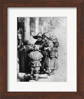 Beggars on the Doorstep of a House, 1648 Fine Art Print
