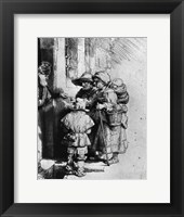 Beggars on the Doorstep of a House, 1648 Fine Art Print