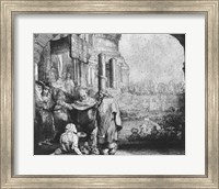 St. Peter and St. John at the Entrance to the Temple, 1649 Fine Art Print