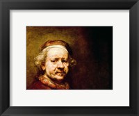 Self Portrait in at the Age of 63, 1669 Fine Art Print