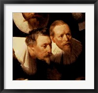 The Anatomy Lesson of Dr. Nicolaes Tulp, 1632 (two viewers detail) Fine Art Print