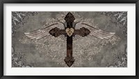 Cross with Wings Fine Art Print