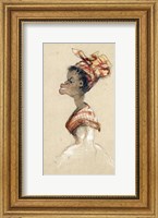 Black Woman Wearing a Headscarf, 1857 Fine Art Print