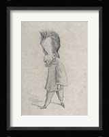 Caricature of the Journalist Theodore Pelloquet, 1858 Framed Print