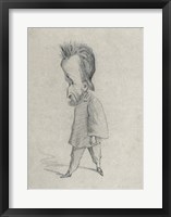 Caricature of the Journalist Theodore Pelloquet, 1858 Framed Print