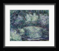 The Japanese Bridge - blue Fine Art Print