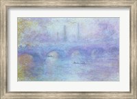 Waterloo Bridge, Effect of Fog, 1903 Fine Art Print